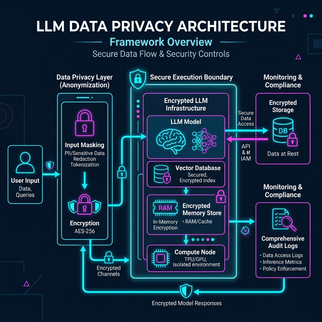 Daniel Herrington explaining LLM Privacy Architecture